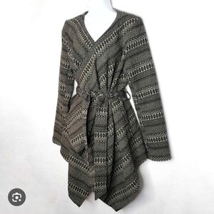 Jack by BB Dakota Black and Gray Knit Cardigan